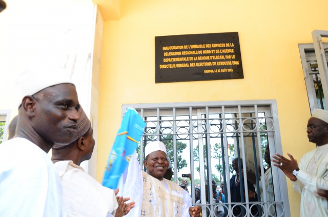 Le Directeur Générale des Elections a inauguré l'immeuble siège régional d'Elections Cameroon pour le Nord le 23 août 2023.